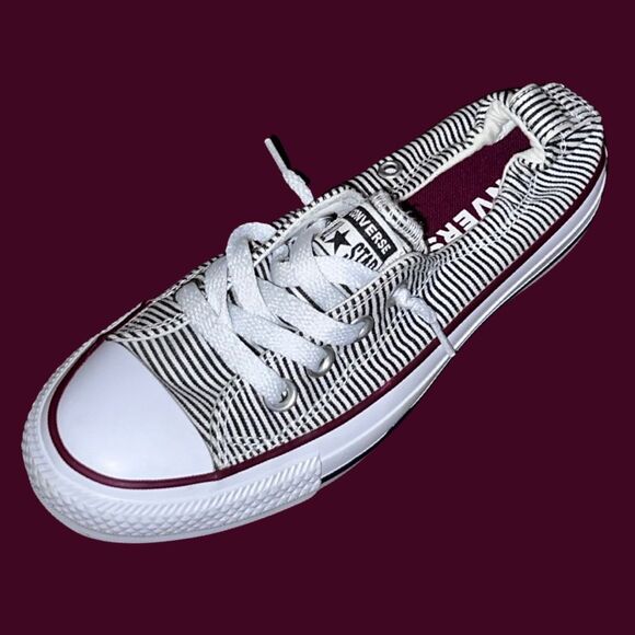 NWOB Converse Chuck Taylor All Star Chambray Striped Shoreline Sneakers Size 5 - Picture 1 of 6